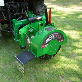 3-Point PTO Stump Grinder with 34 Carbide Teeth (PTO Shaft Included with Slip Clutch),  for 15-45HP Tractor,  SG24PRO