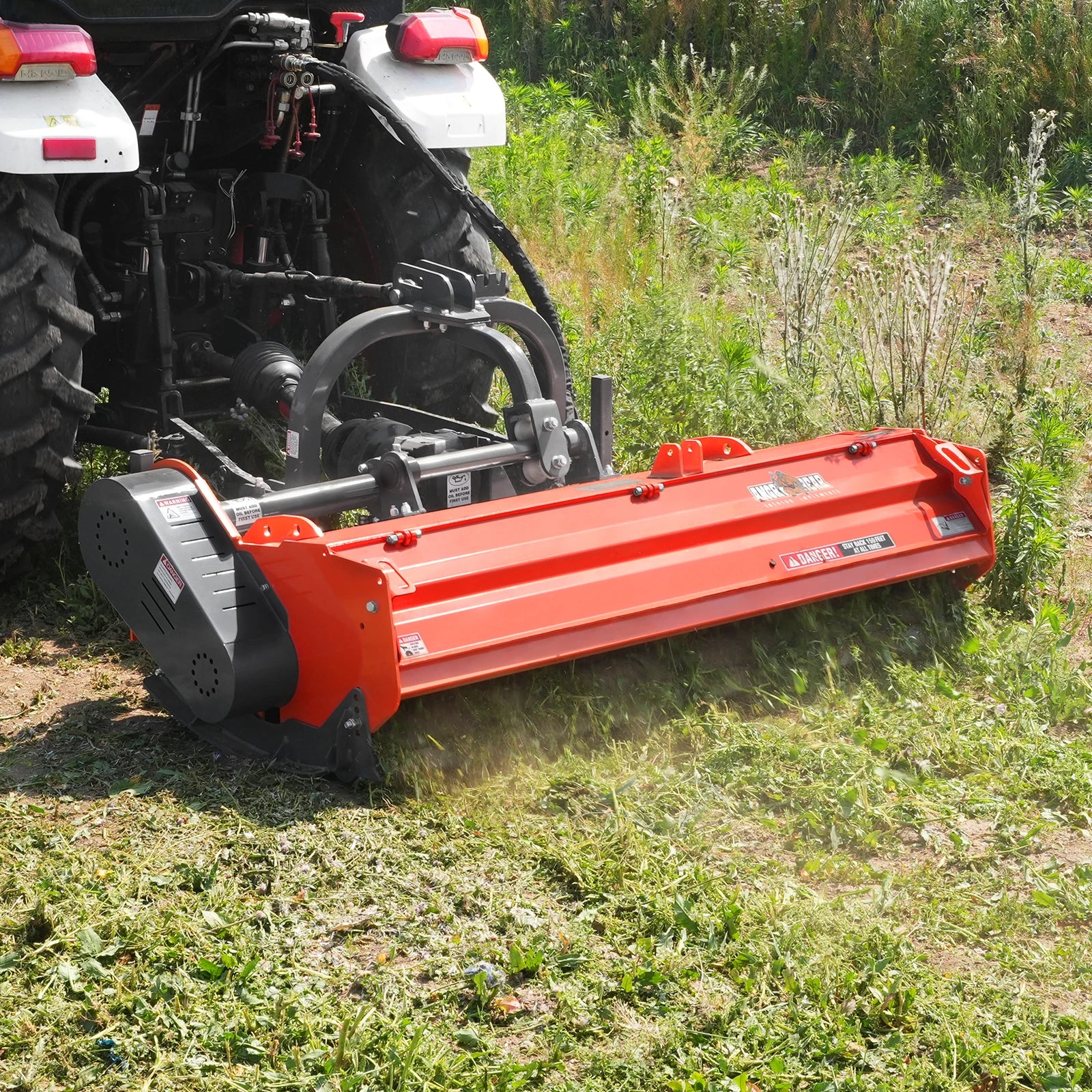 72" Heavy Duty PTO Flail Mower with Hydraulic Side Shift 3 Point 50-75 hp,  KDK72H
