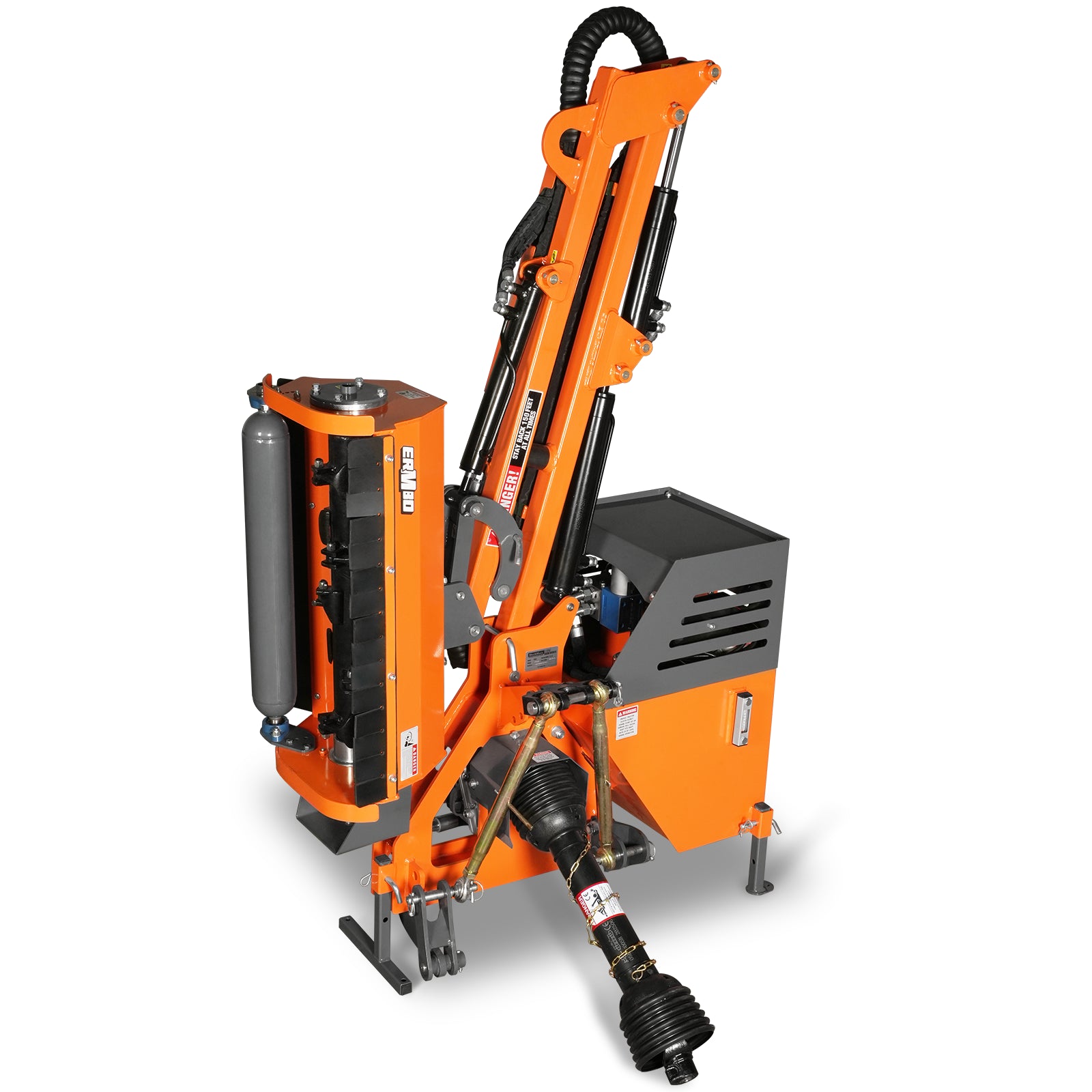 31.5" Remote control operation, Maximum Reach 11'2", 3-Point Boom Mower, Minimum 20hp, ERM80