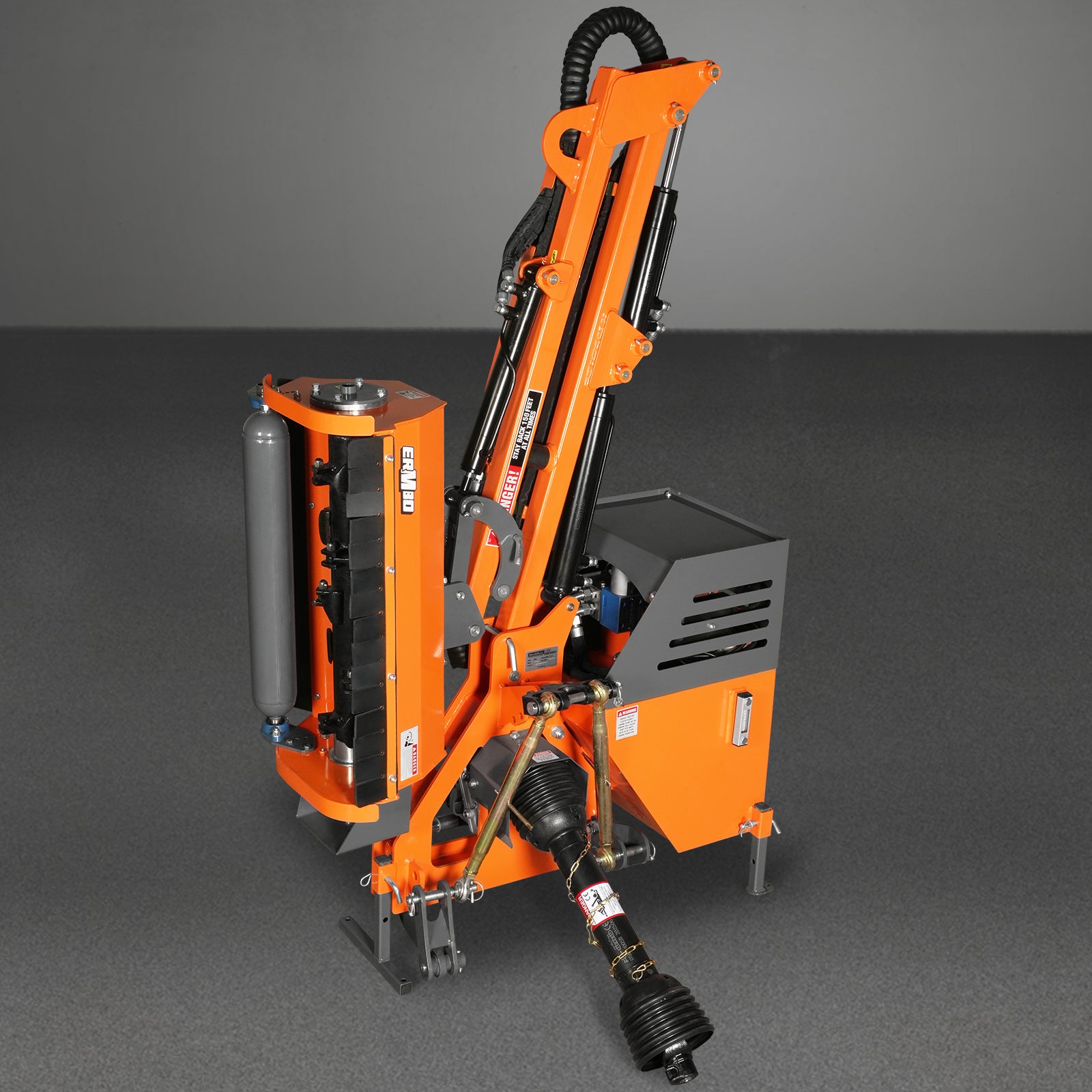 31.5" Remote control operation, Maximum Reach 11'2", 3-Point Boom Mower, Minimum 20hp, ERM80
