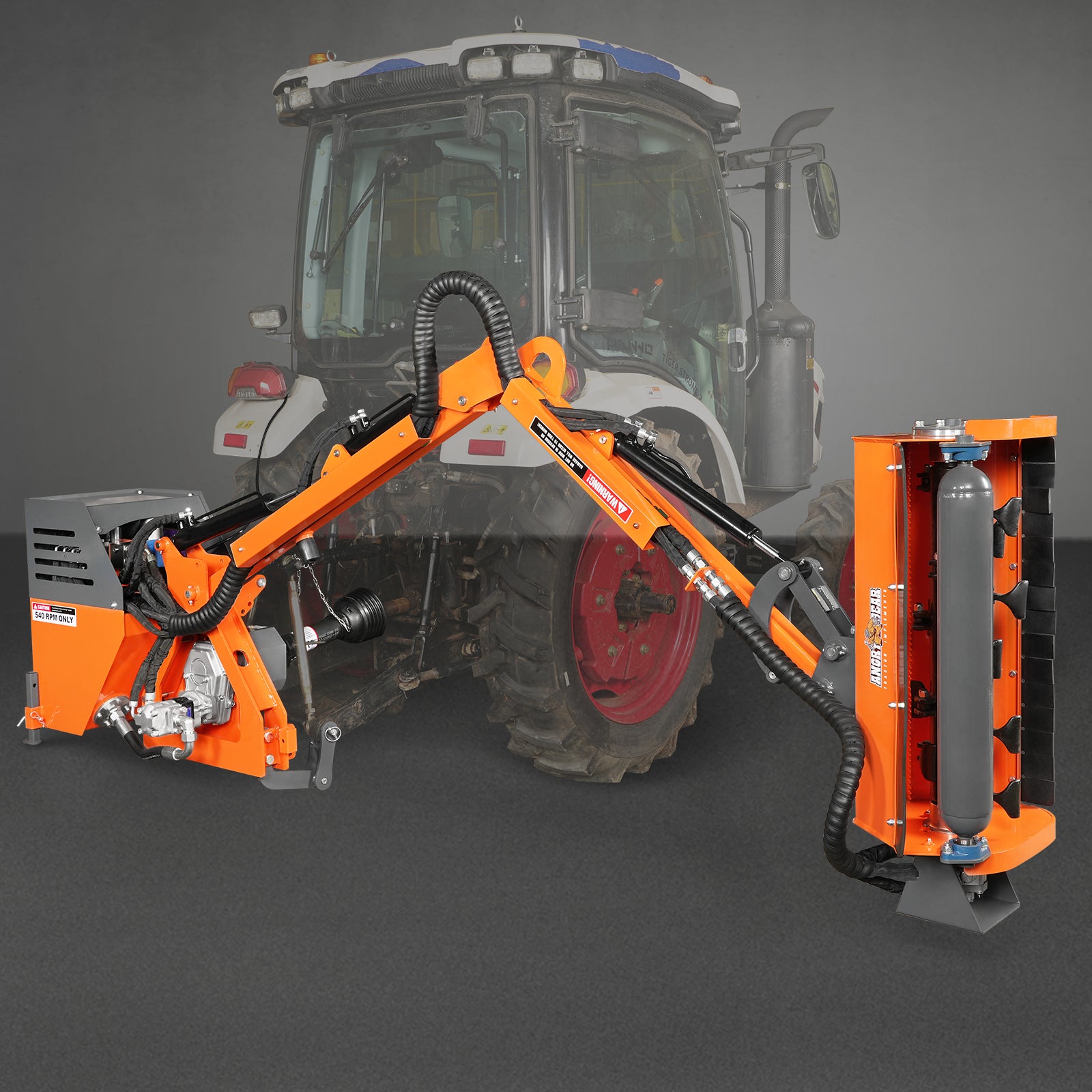 31.5" Remote control operation, Maximum Reach 11'2", 3-Point Boom Mower, Minimum 20hp, ERM80