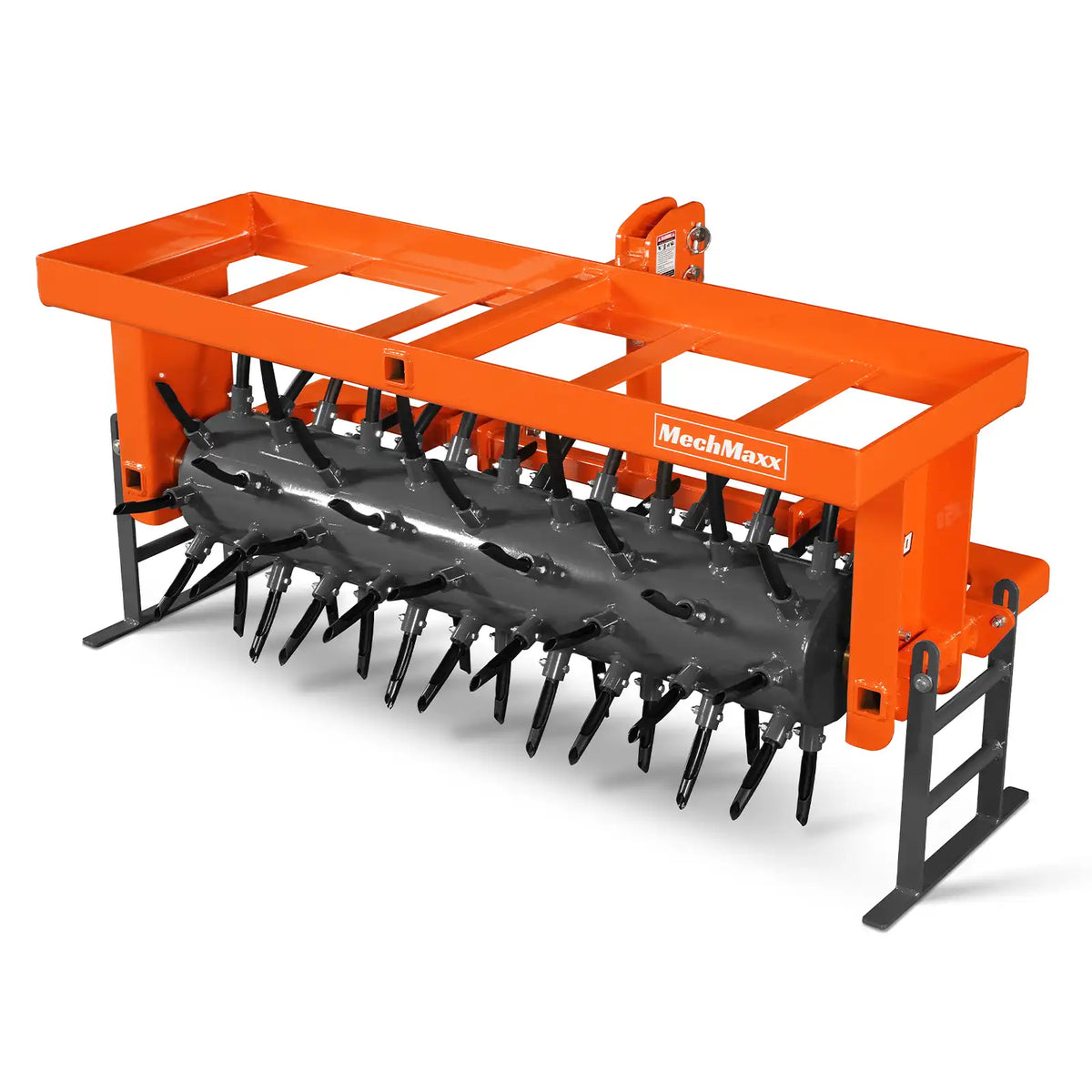 Titan Attachments 5 Ft 3-Point Drum Spike Aerator For Category 1 & 2 Tractors - BR150