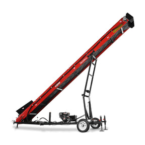 Heavy Duty Firewood Conveyor, 9HP 270cc Gasoline Powered Max. 180" Lift Height, 276'' Length, 24" Width, HC2320
