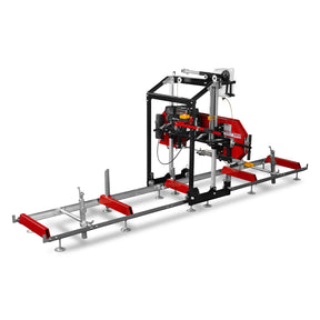 22" Portable Sawmill, 224cc  7HP Gasoline Engine, 20" Board Width, 13' Track Length , SM22