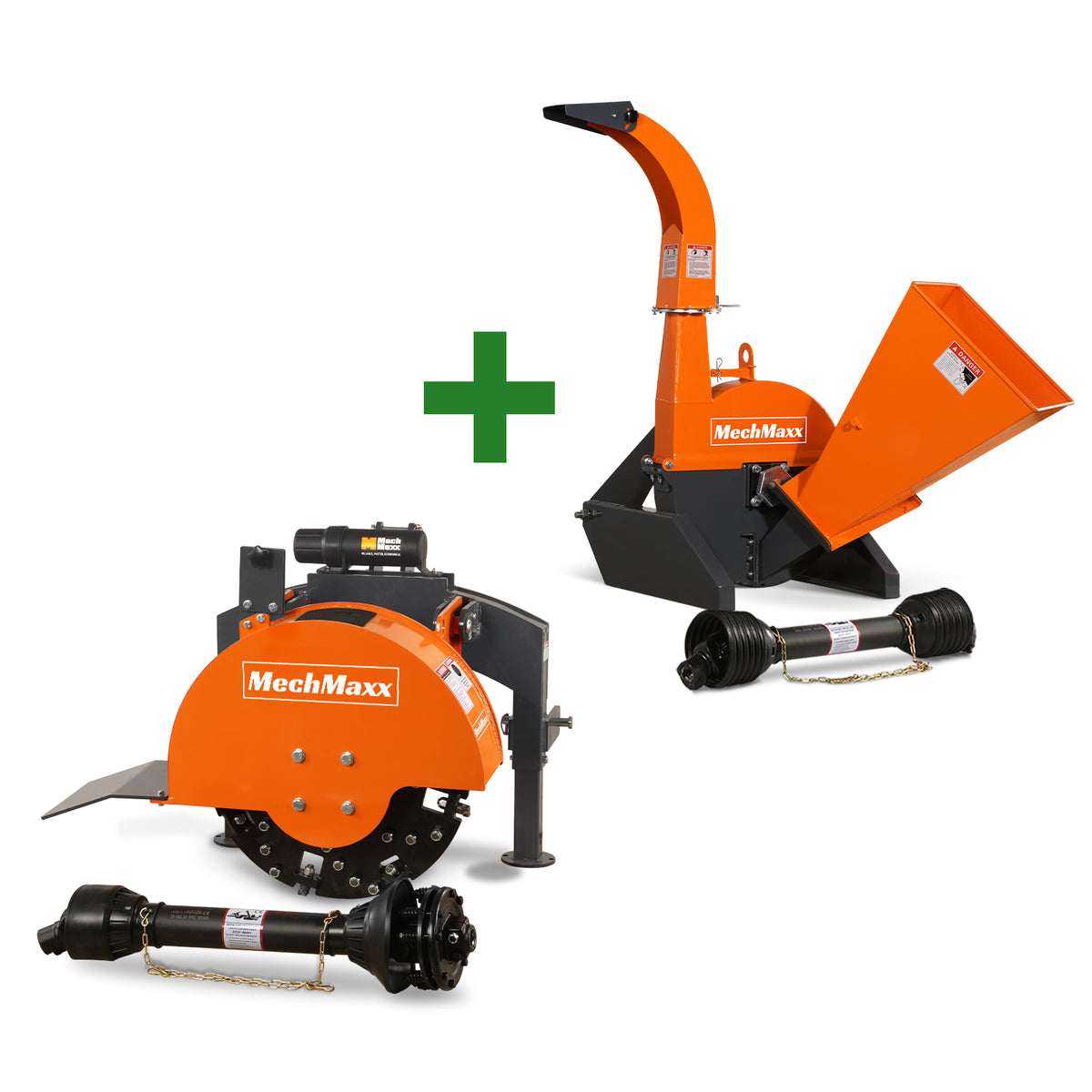 3-Point PTO Stump Grinder & Wood Chipper Combo