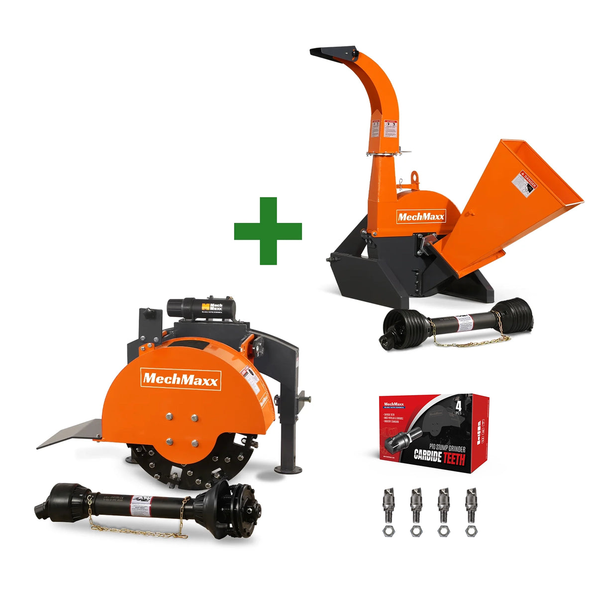 3-Point PTO Stump Grinder & Wood Chipper Combo