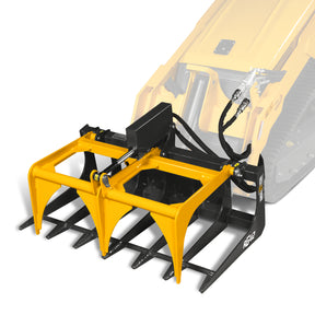 42” Mini Skid Steer Skeleton Grapple Attachment,  24” Arm Opening, 2000 lb Weight Capacity