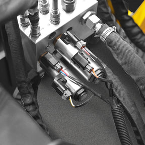 48'' Width, 20" Intake, Hydraulic Snow Blower for Mini Skid Steer, Remote Control Chute Rotation and Deflector, MSB48