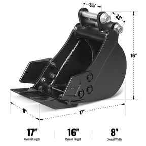 4-Piece Excavator Attachment Set