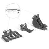 Attachment Set for Mini Compact Excavator MEC17, MEC17PRO (SKU: 150533; 150534）