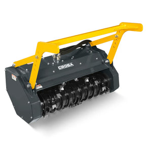 37"Mini Skid Steer Drum Forestry Mulcher Attachment, Hydraulic Flow Range 11 To 16 GPM,MCH37