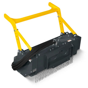 37"Mini Skid Steer Drum Forestry Mulcher Attachment, Hydraulic Flow Range 11 To 16 GPM,MCH37