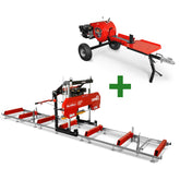 32" Portable Sawmill & 34 Ton Kinetic Log Splitter Combo