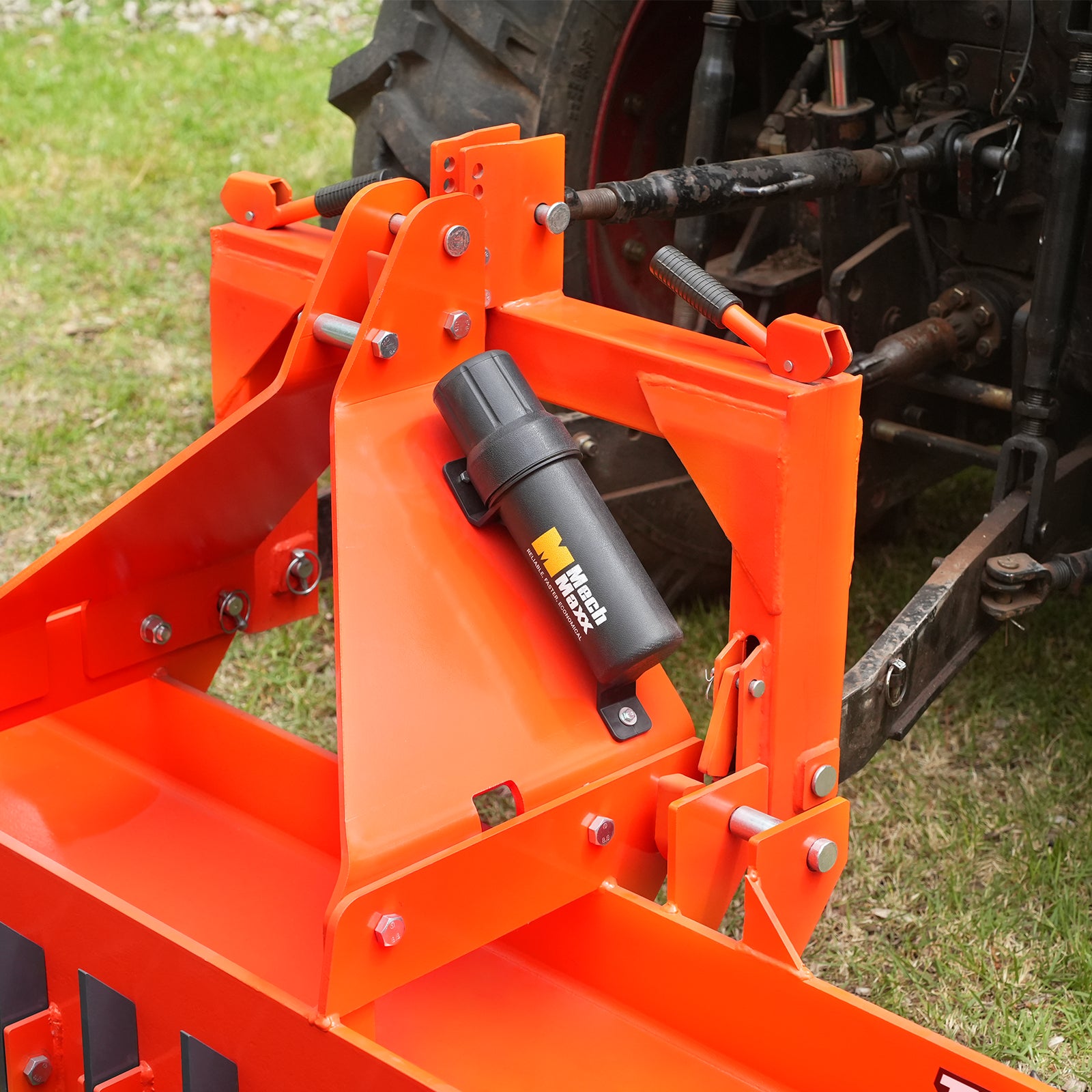 72" Heavy Duty Soil Pulverizer,  Double Spiked Roller,  25 Shanks,  Category 1 and 2,  3 Point Hitch Tractor Attachment,  TSP72D