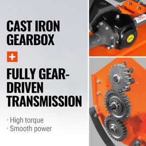 72 in Rotary Tiller, 3 Point Hitch Cat.1 & 2, Gear Drive, PTO Shaft Included with Slip Clutch, 35–70 HP, MRT72