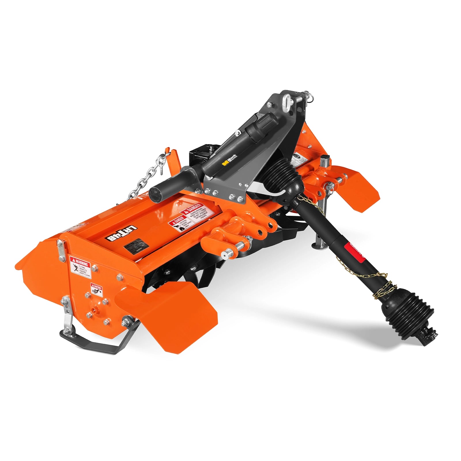 48in Rotary Tiller, 3 Point Hitch Cat.1, Chain Drive, PTO Shaft Included with Shear Bolt, 18–35 HP, LRT48