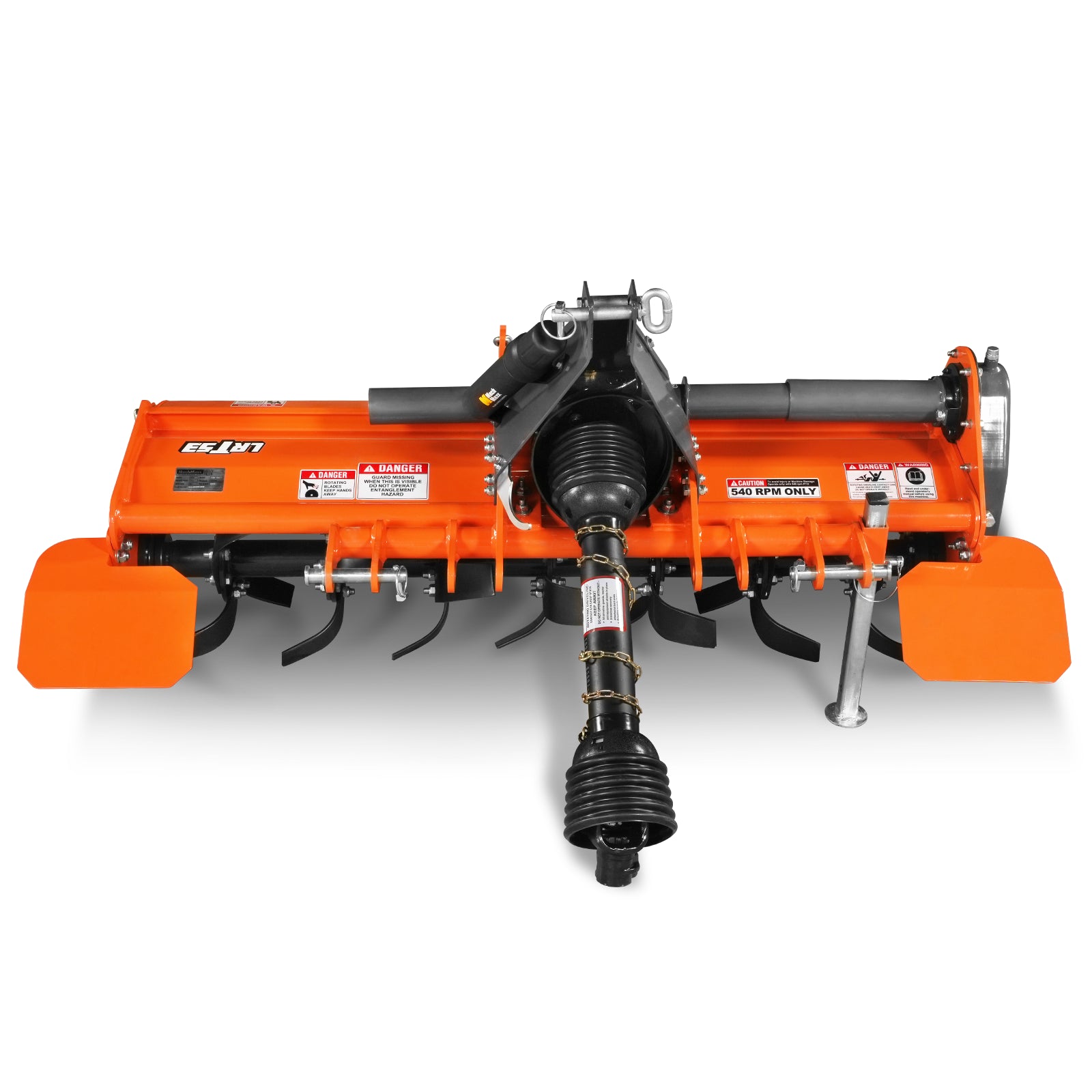 53 in Rotary Tiller, 3 Point Hitch Cat.1, Chain Drive, PTO Shaft Included with Shear Bolt, 18–35 HP, LRT53