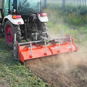 90 in Heavy Duty Rotary Tiller,  3 Point Hitch Cat.2,  Gear Drive,  PTO Shaft Included with Slip Clutch,  50-90 HP,  HRT90