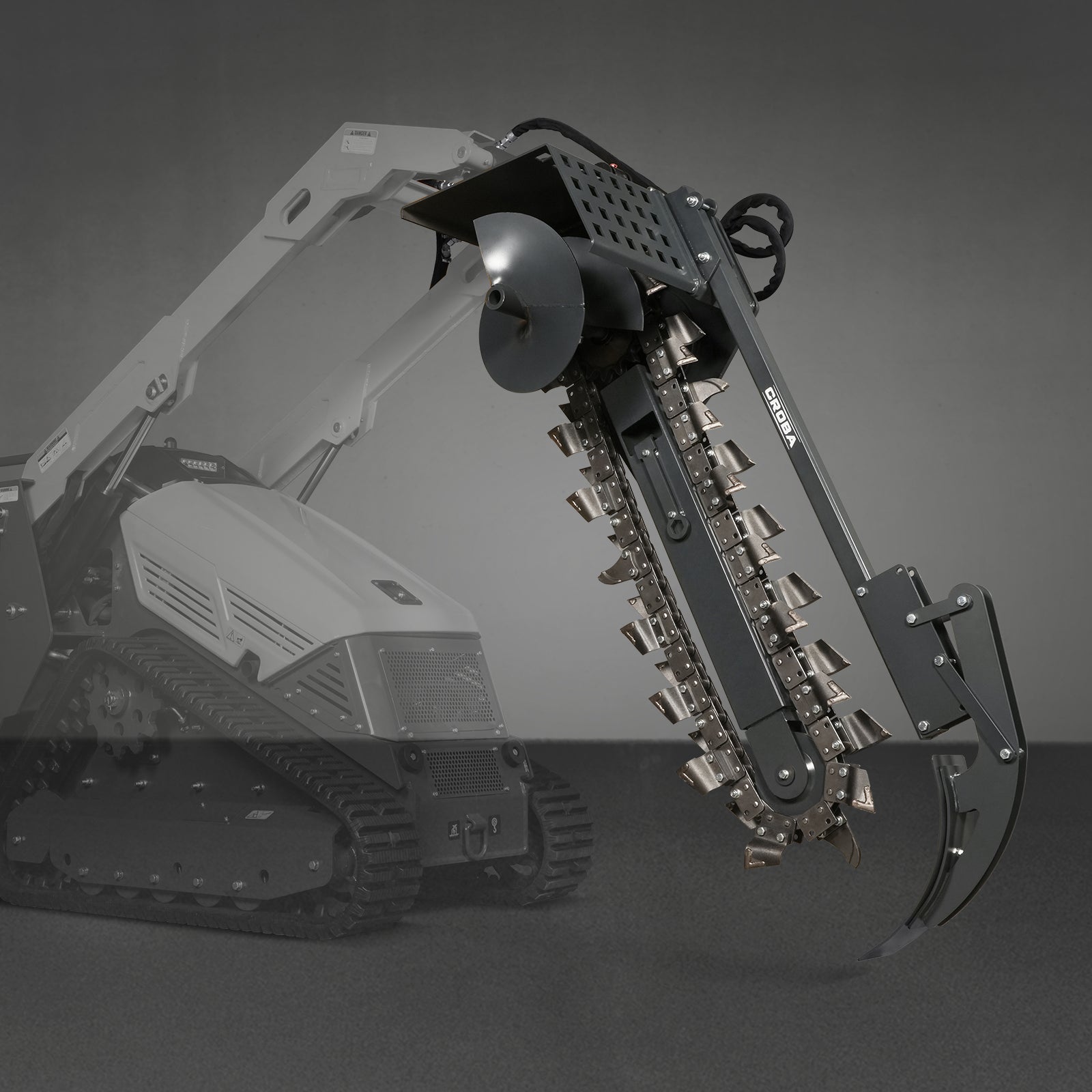 20'' Cutting Depth Mini Skid Steer Trencher