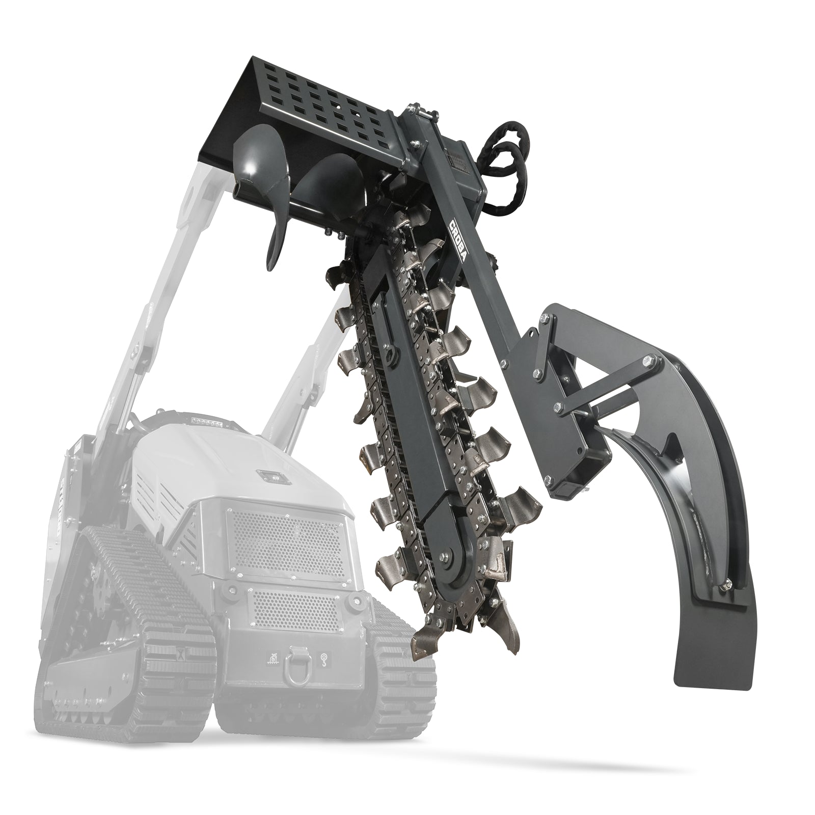 20'' Cutting Depth Mini Skid Steer Trencher