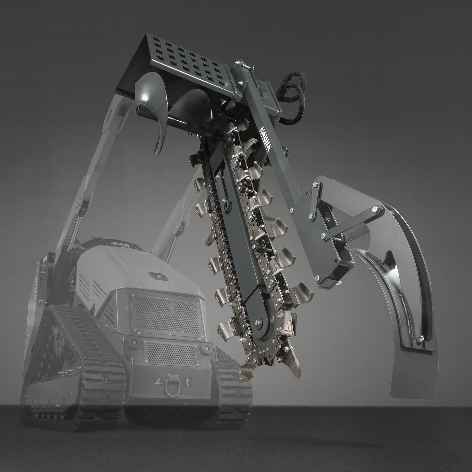 20'' Cutting Depth Mini Skid Steer Trencher