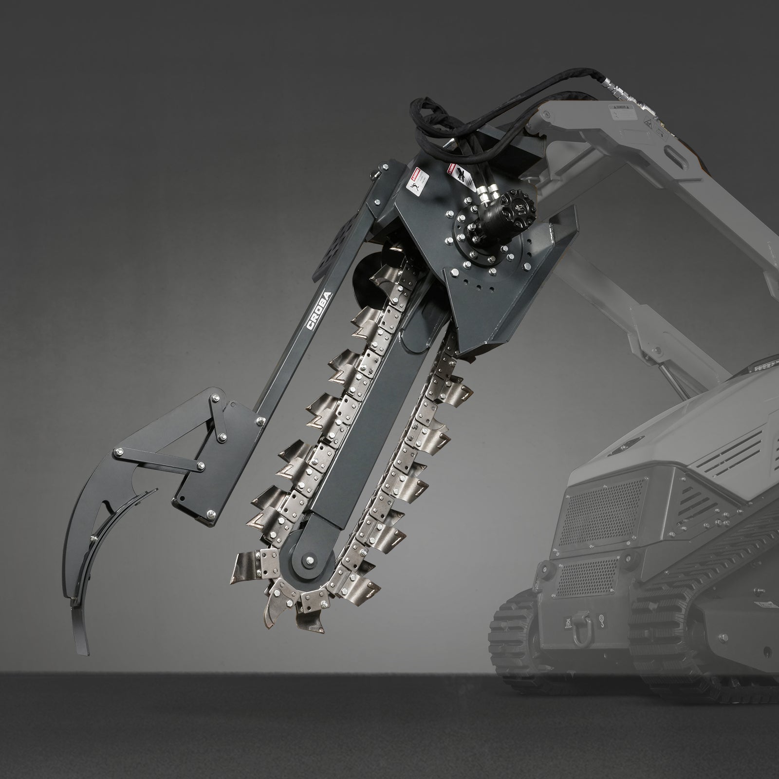 20'' Cutting Depth Mini Skid Steer Trencher
