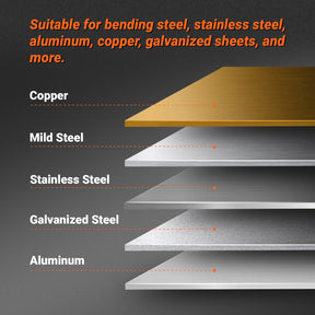 24'' Industrial Magnetic Pan and BOX Heavy Duty Sheet Metal Brake 20 Gauge Capacity Shear Press Brake, MSMB650E