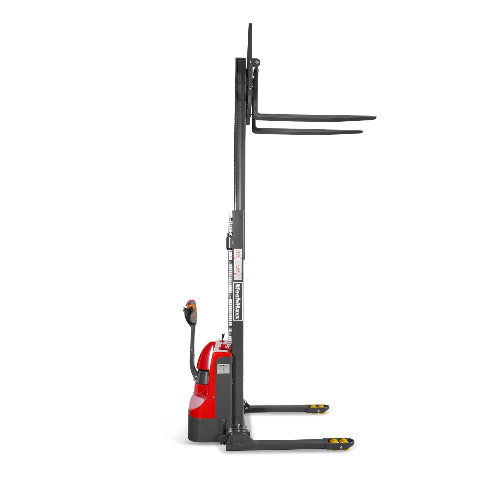 2640lbs Electric Straddle Stacker, 118" Lift, Adjustable Legs & Forks, F26-118SLA