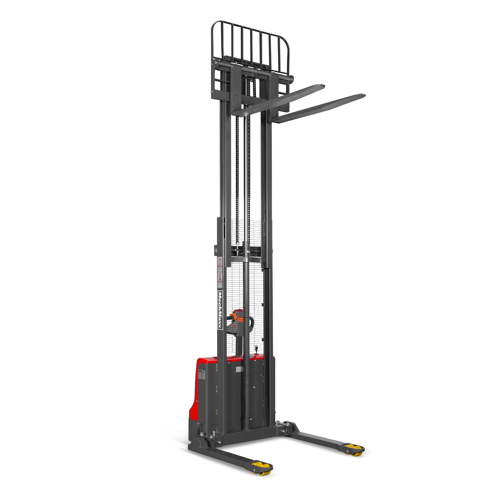 2640lbs Electric Straddle Stacker, 118" Lift, Adjustable Legs & Forks, F26-118SLA