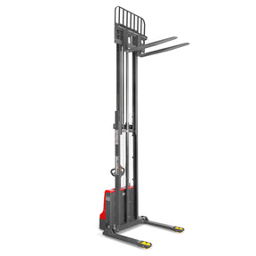 2640lbs Electric Straddle Stacker,138" Lift, Adjustable Legs & Forks, F26-138SLA