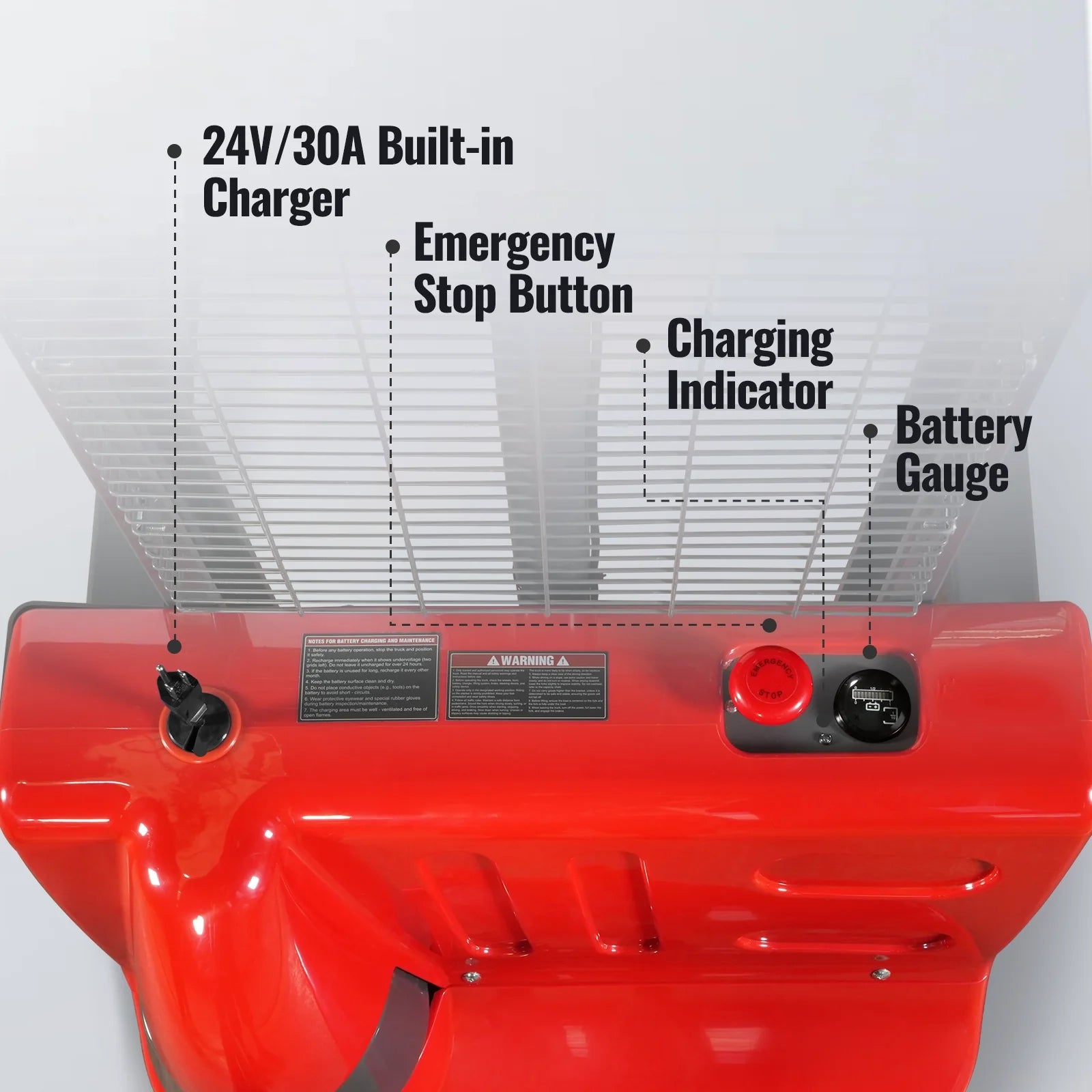 2640lbs Electric Straddle Stacker, 98" Lift, Adjustable Legs & Forks, F26-98SLA