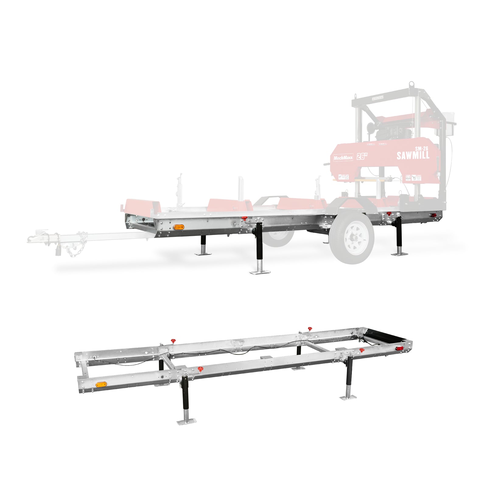 Primary Sub-Frame for Sawmill Trailer , 13' Track Length ( Compatible