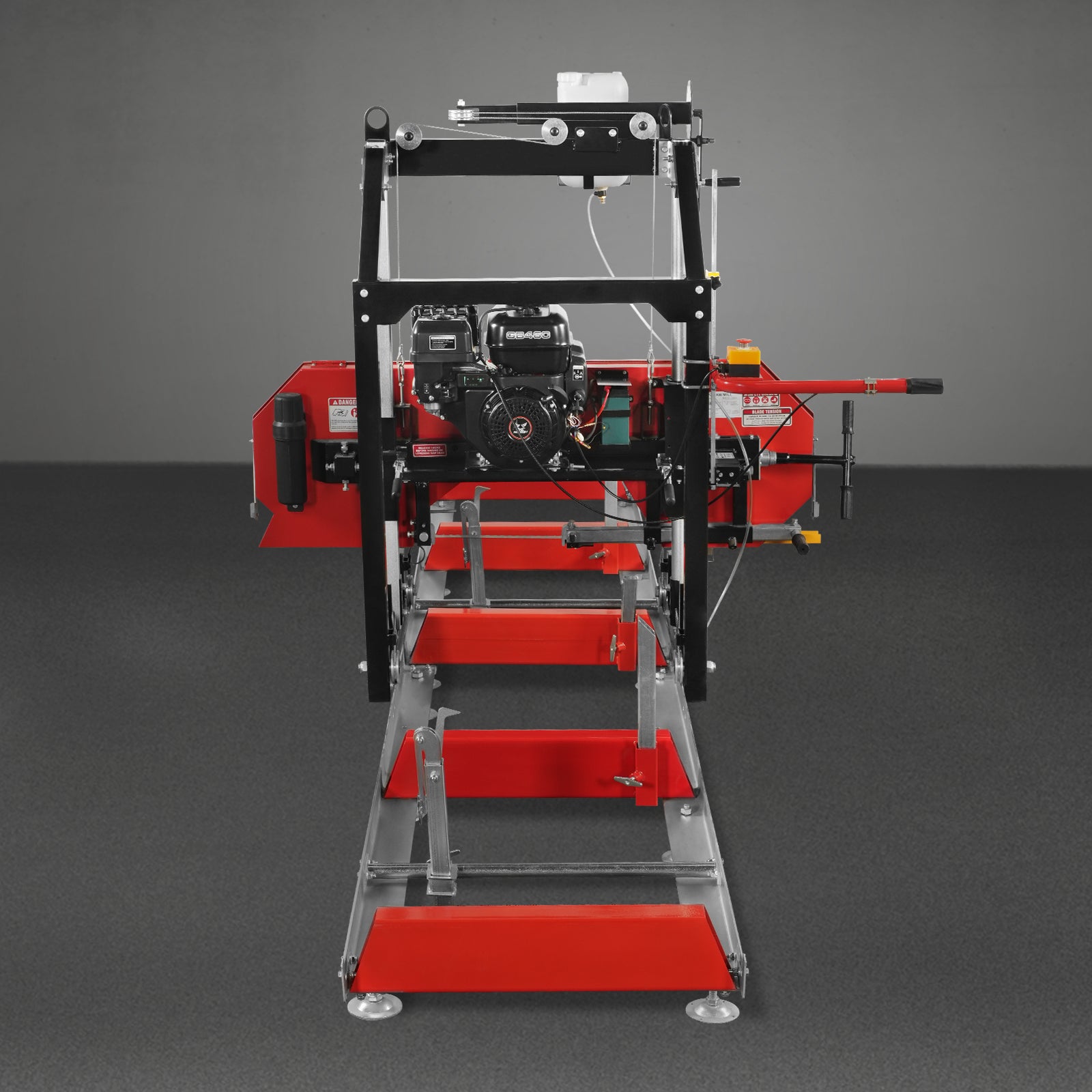 26" Portable Sawmill, 420cc 15HP E-Start Gasoline Engine, 22" Board  Width, 13' Track Length , SM26