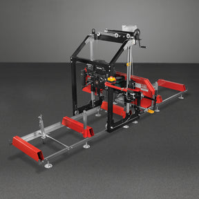 26" Portable Sawmill, 420cc 15HP E-Start Gasoline Engine, 22" Board  Width, 13' Track Length , SM26
