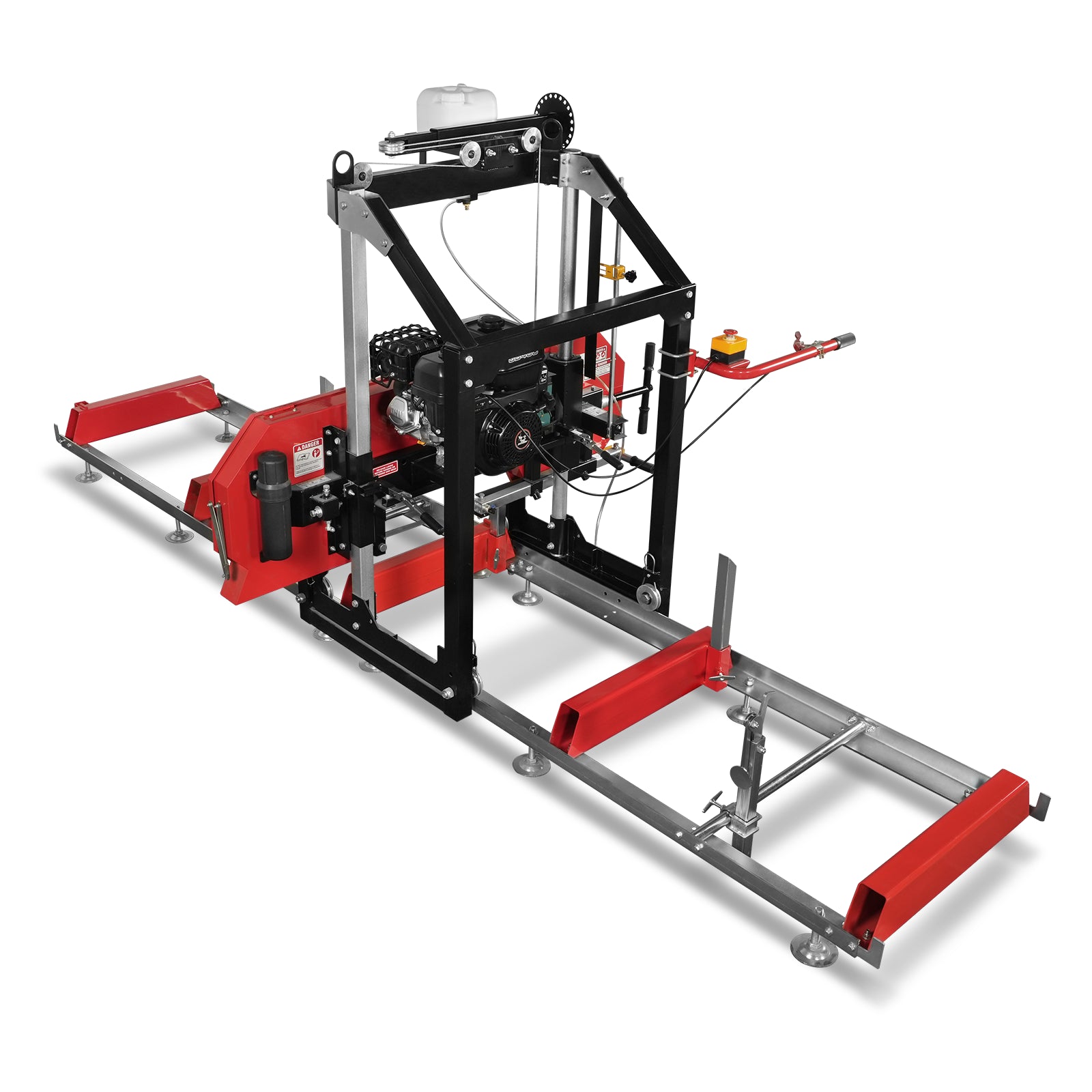 26" Portable Sawmill, 420cc 15HP E-Start Gasoline Engine, 22" Board  Width, 13' Track Length , SM26