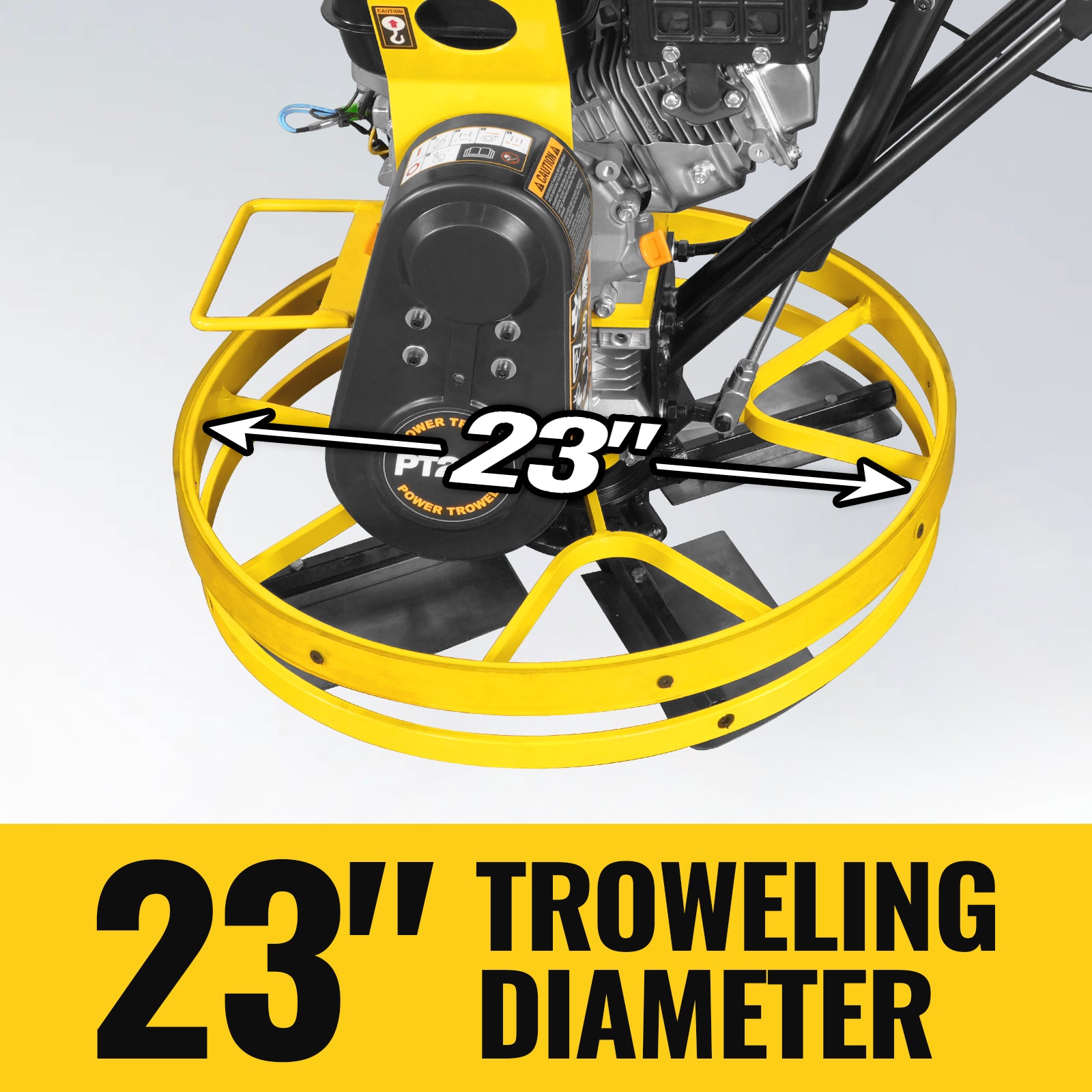 5.8 HP 23 in Walk-Behind Concrete Power Trowel with Blades and Float Pan, PT22Z