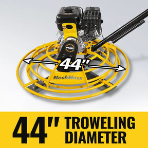 15 HP 44 in Walk-Behind Concrete Power Trowel with Blades and Float Pan, PT46Z