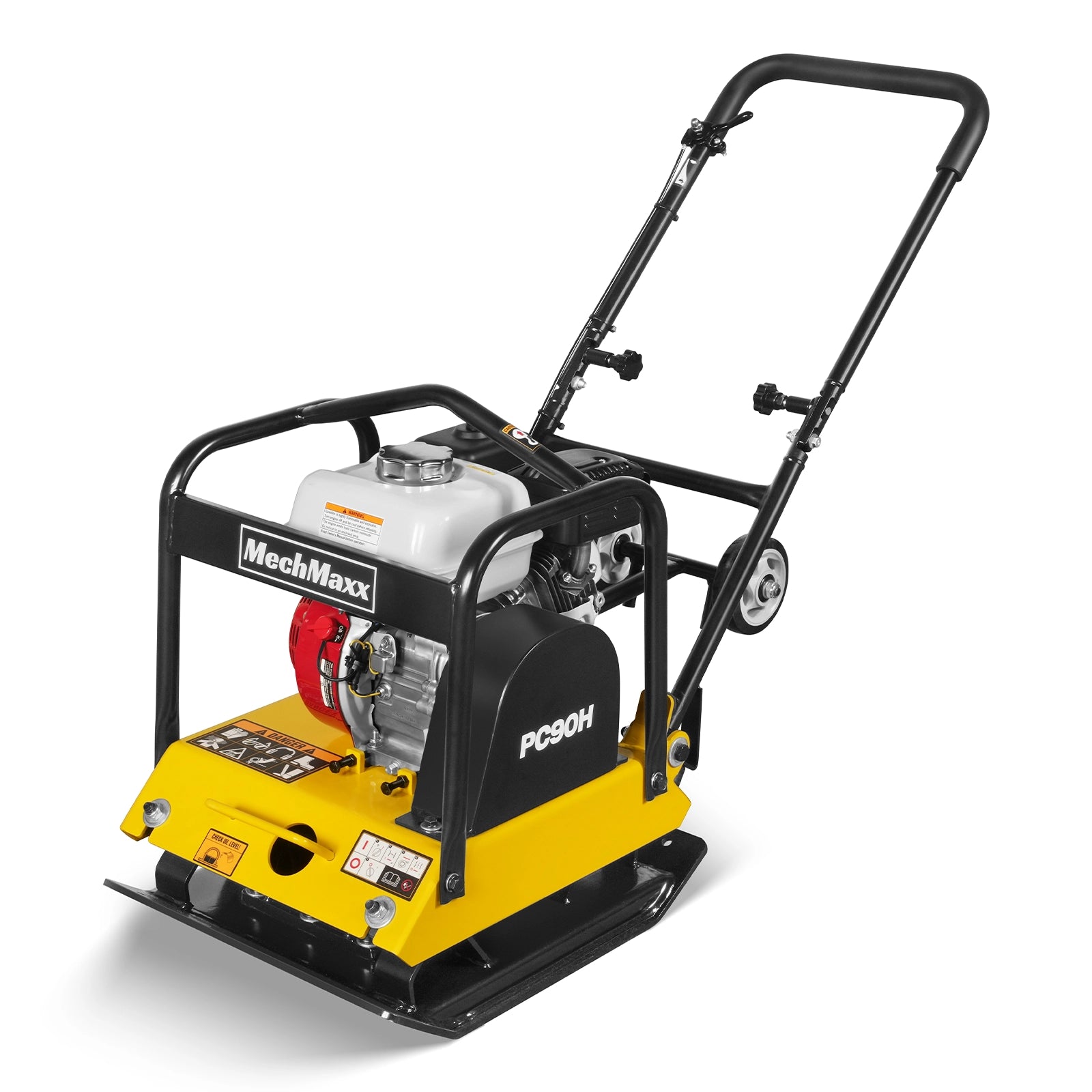 Honda GX160 Vibratory Plate Compactor with Wheel Kit, 3600 lb Centrifu