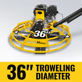 5.8 HP 36 in Walk-Behind Concrete Power Trowel with Blades and Float Pan, PT36Z