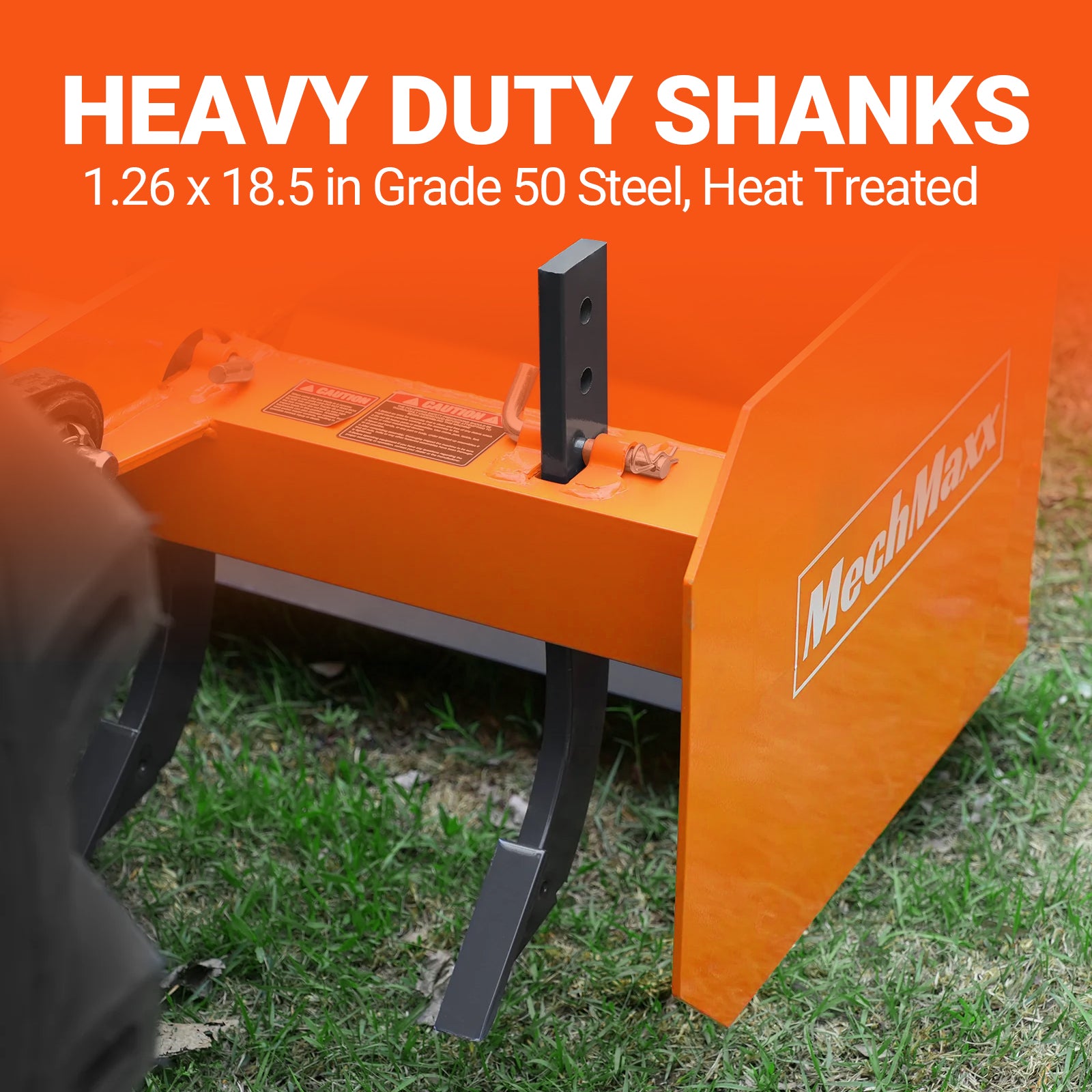 60" Box Blade Scraper with 5 Shanks 3 Point Hitch Tractor Attachment,  BB60