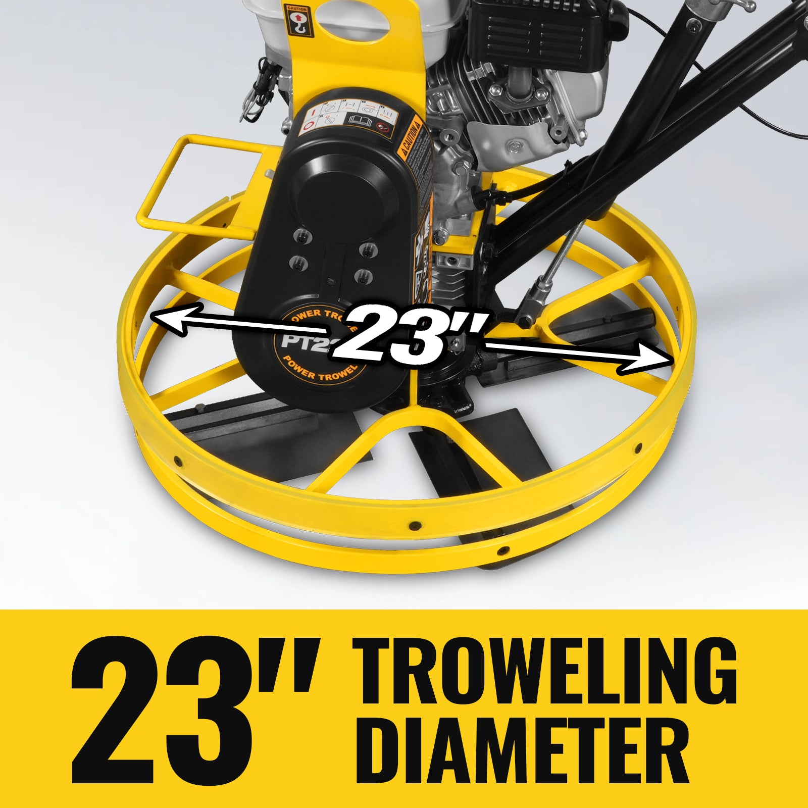 Honda GX160 23 in Walk-Behind Concrete Power Trowel with Blades and Float Pan, PT22H