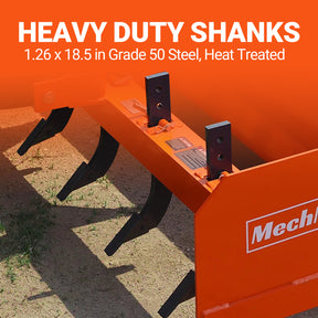 84" Box Blade Scraper with 7 Shanks 3 Point Hitch Tractor Attachment,  BB84