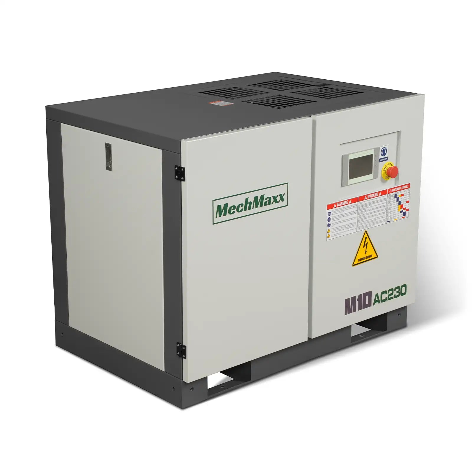 10HP Rotary Screw Air Compressor – 32 CFM, 116 PSI, 230V 3-Phase | Industrial-Grade