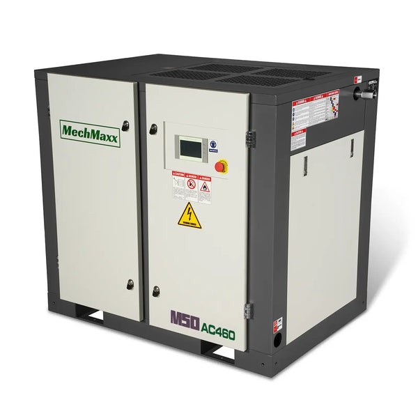 50HP Rotary Screw Air Compressor – 220 CFM, 116 PSI, 460V 3-Phase In