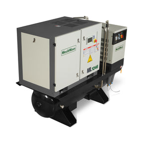 10HP Combined Rotary Screw Air Compressor with Dryer & 66-Gal ASME Tank | 32 CFM, 116 PSI, 460V 3-Phase – Industrial Grade