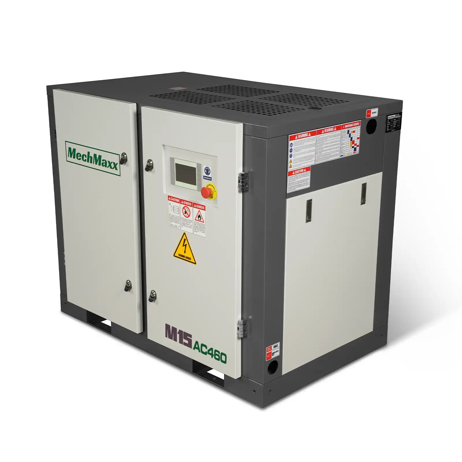 15HP Rotary Screw Air Compressor – 45 CFM, 116 PSI, 460V 3-Phase | Industrial-Grade