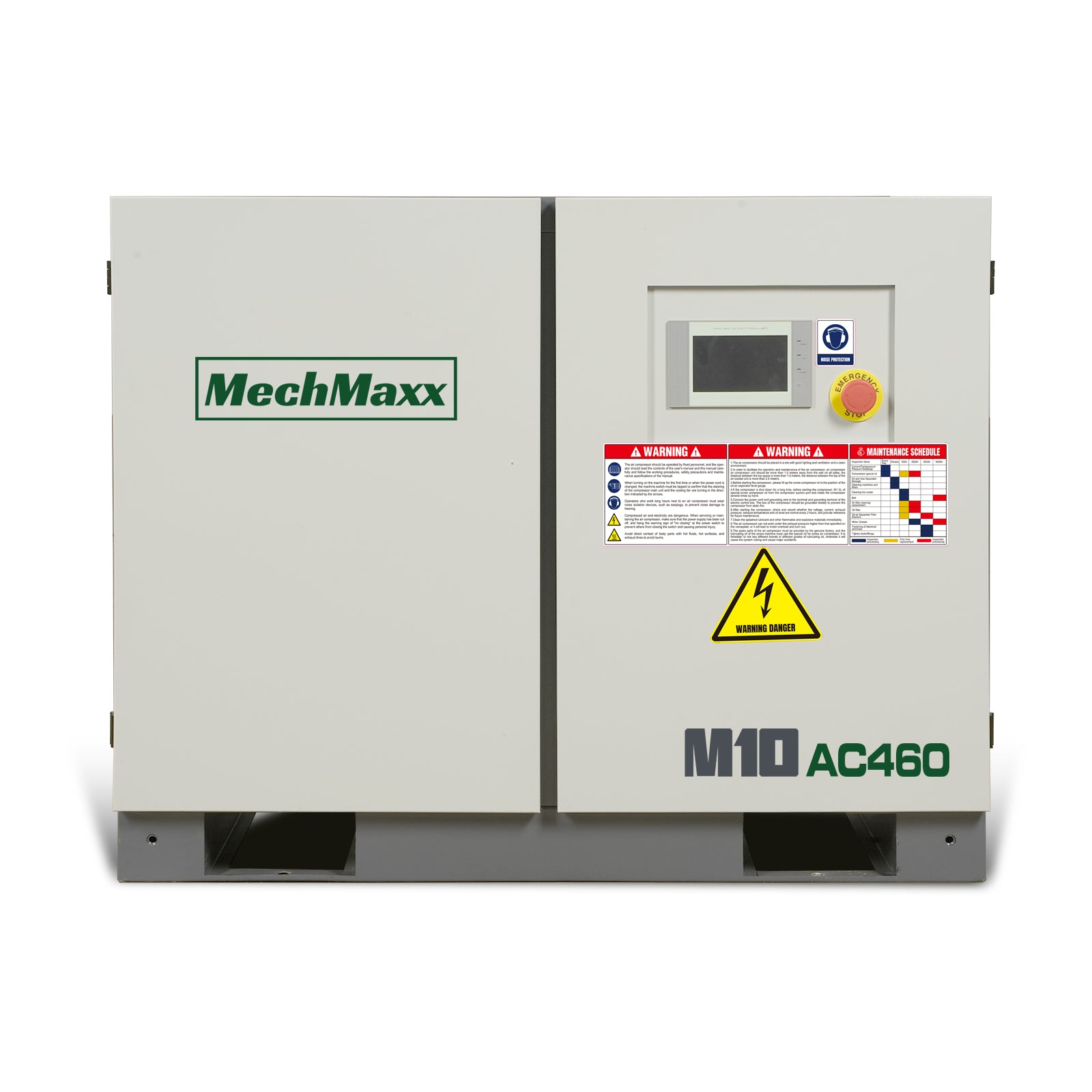 10HP Rotary Screw Air Compressor – 32 CFM, 116 PSI, 460V 3-Phase | Industrial-Grade