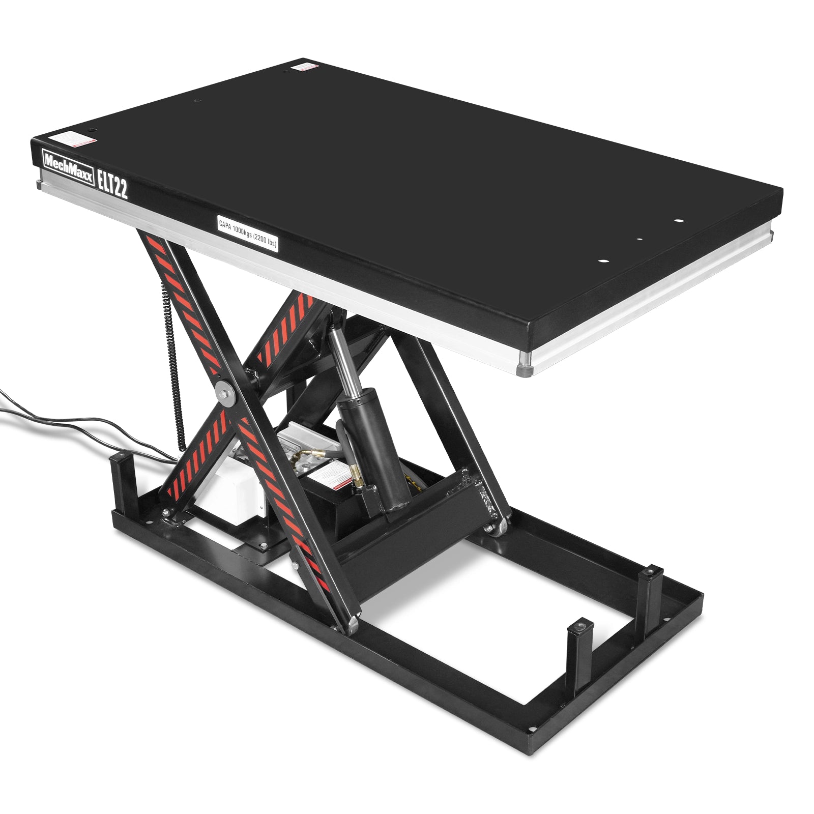 2200lb Capacity Stationary Electric Hydraulic Lift Table , 51.2” x 32.3”Platform, 39.4”Lift Height ,UL Certified Motor, ELT22