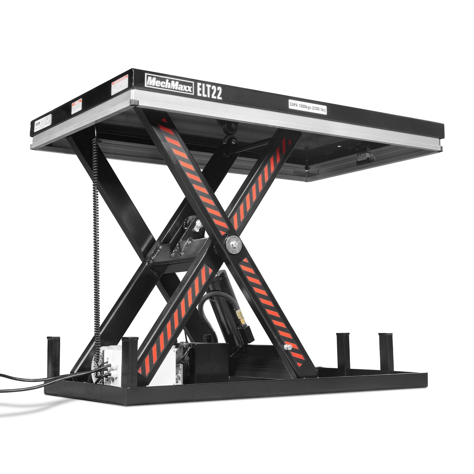 2200lb Capacity Stationary Electric Hydraulic Lift Table , 51.2” x 32.3”Platform, 39.4”Lift Height ,UL Certified Motor, ELT22