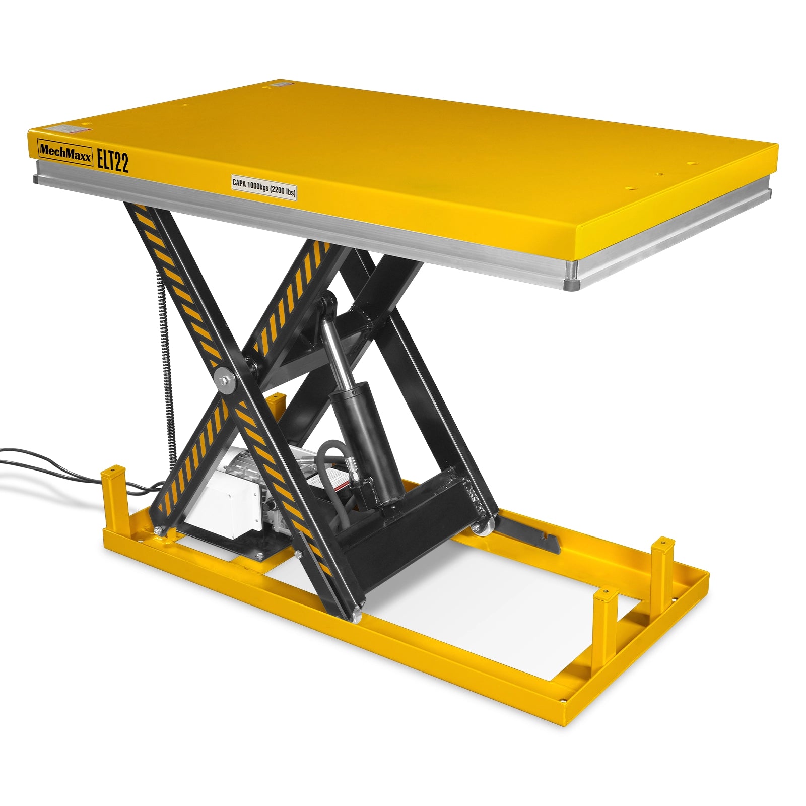 2200lb Capacity Stationary Electric Hydraulic Lift Table , 51.2” x 32.3”Platform, 39.4”Lift Height ,UL Certified Motor, ELT22
